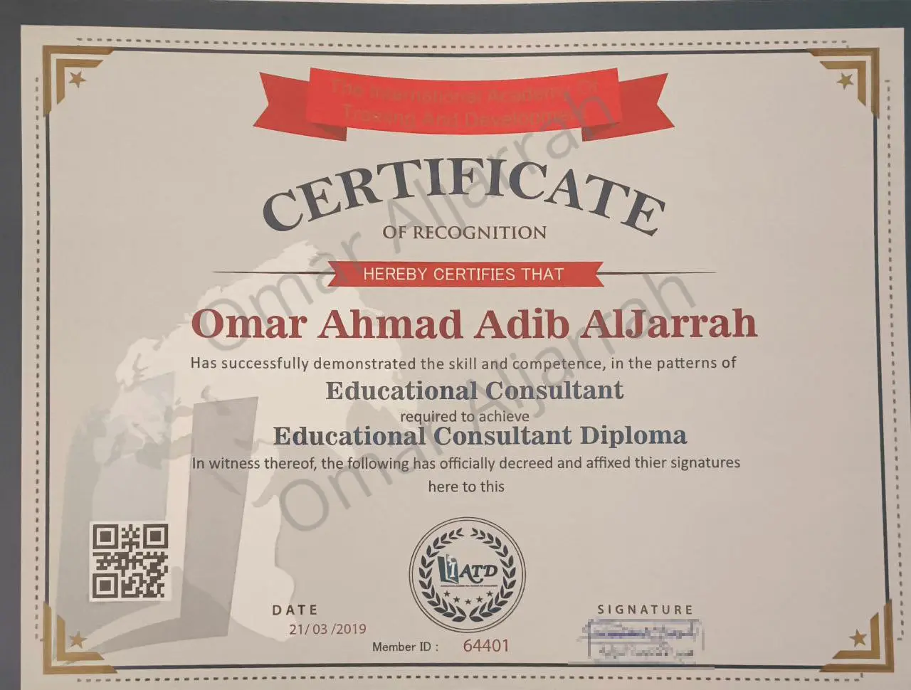 Educational Consultant Certificate