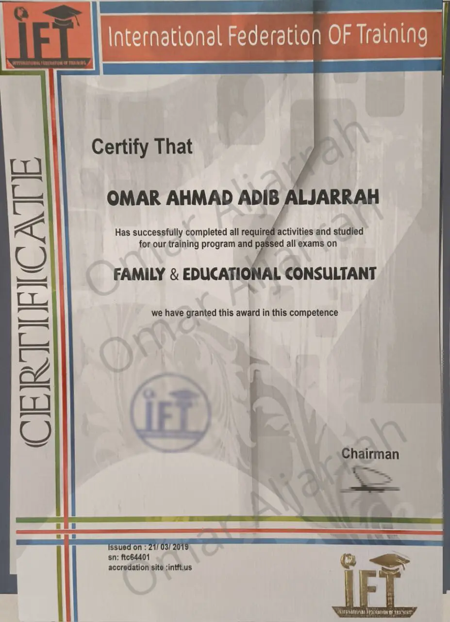 Family Educational Consultant Certificate