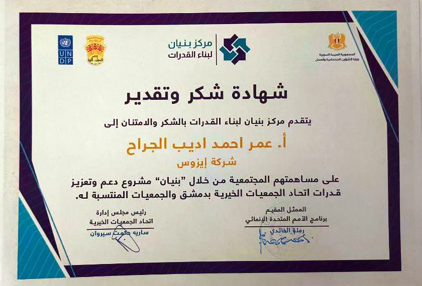 Recognition Document 8