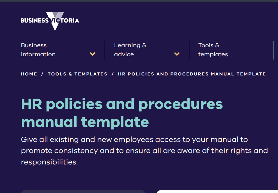 HR Policy Template